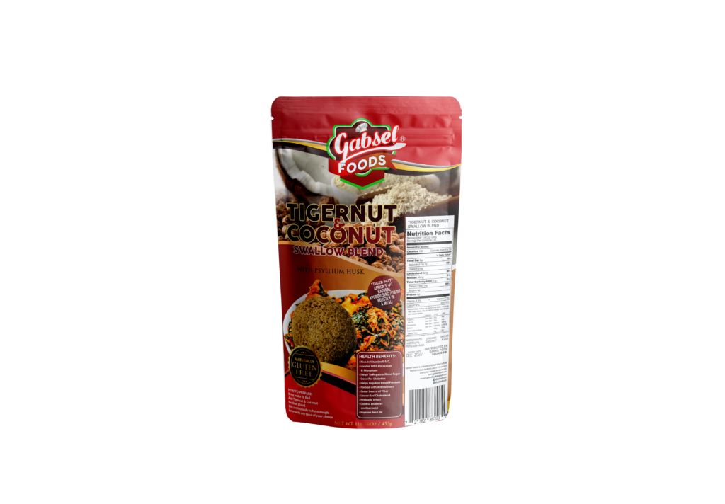 Tigernut & Coconut Fufu Net Wt 453g - Gabsel Foods